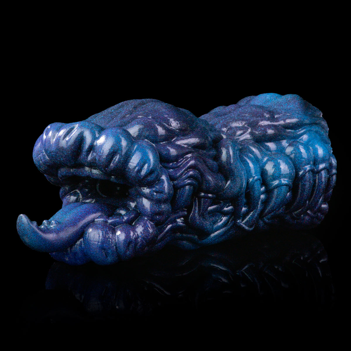 Cosmic Encounter: Shimmering Blue Alien Pussy Masturbator