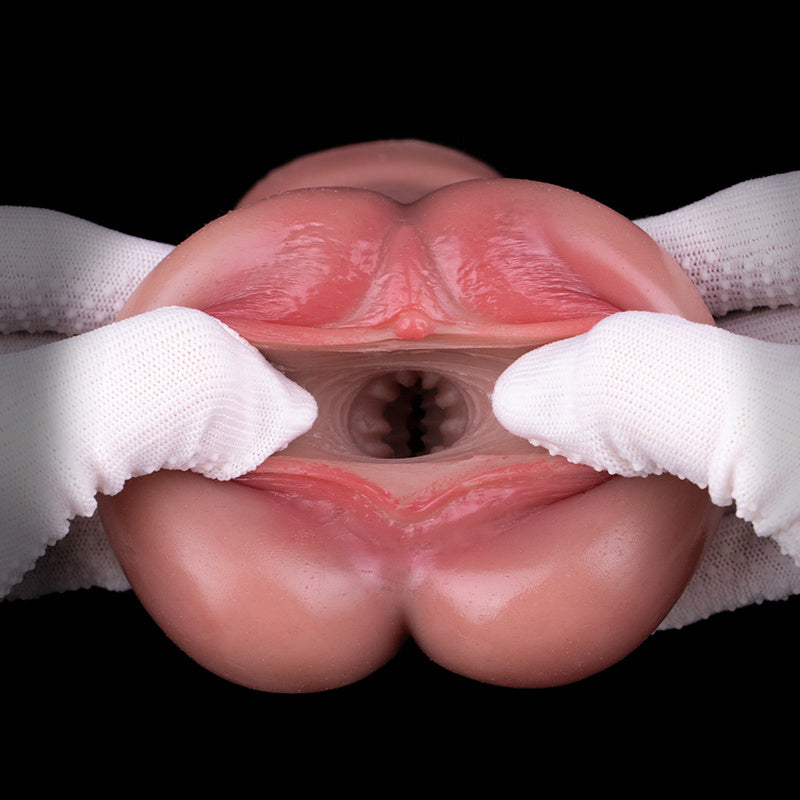 Blushing Anatomic Pocket Pussy – Platinum Silicone Hand-Painted Masturbator with Active Fluid Squirt Feature