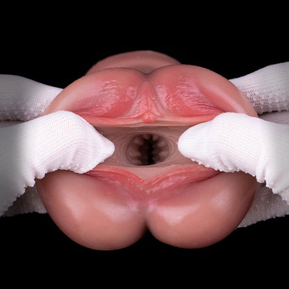 Blushing Anatomic Pocket Pussy – Platinum Silicone Hand-Painted Masturbator with Active Fluid Squirt Feature