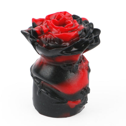 Kit de bondage en silicone avec boule fantaisie florale - Parfait pour les jeux de quiz BDSM avec gode ceinture pour femmes