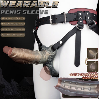 Fantasy Beast Silicone Cock Sleeve – Lengthening & Locking Sex Toys for Men