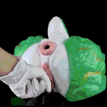 Dragon Kin Sex Doll | Jade-Green Scale Armour Fantasy Butt Stroker — Dual-Channel Vaginal & Anal Entry, Gold Vein Dragon Body, White Inner Zone in Dual-Layer Platinum Silicone