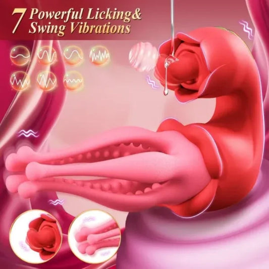 Fantasy Tentacle Massage Vibrating Sucker - Couples Silicone Magic Wand Sex Toy