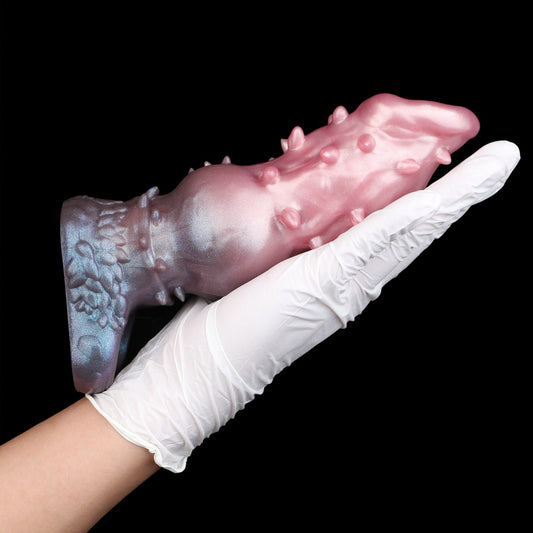 Localized Expansion Fantasy Monster Cock Sleeve - Textured Silicone Penis Extender for Enhanced Girth and Size