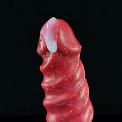 Ejakulierender Monsterdildo-Buttplug – Großes, spiralförmiges Sexspielzeug für die vaginale Prostatamassage für Frauen