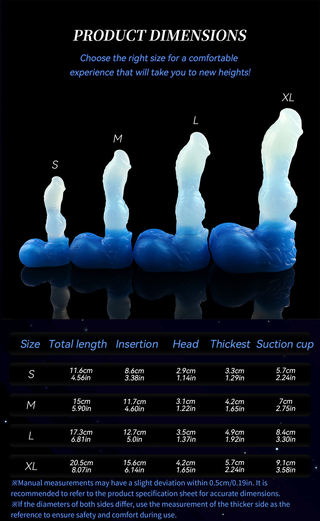 Monster Dog Fantasy Knot Dildo with Suction Cup - Glass Silicone Female Locking Knot Inflatable Masturbation Toy