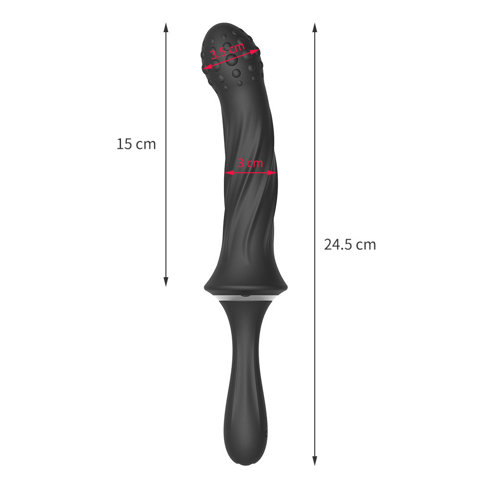 Handheld Prostate Massager - Floating Wolf Point Anal Plug Sex Toys for Men Women
