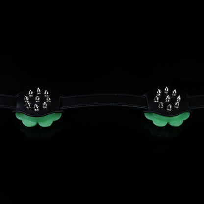 Lucky Clover Glow Chest Harness — Luminous BDSM Toys Bondage Strap with Spiked Silicone Blooms