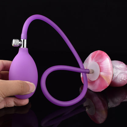 Inflatable Monster Dildo Butt Plug - Knotted Dog Dildo Premium Silicone Animal Penis Vagina Sex Toy