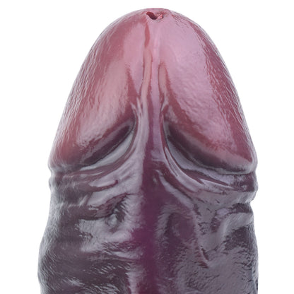Énorme gode réaliste noir qui gicle – Silicone platine double densité réaliste