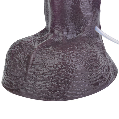 Gode Noir Géant Éjaculant 26 cm Double Densité Silicone Platine | Jouets Sexuels Orgasmiques pour Femmes Fistant le Vagin