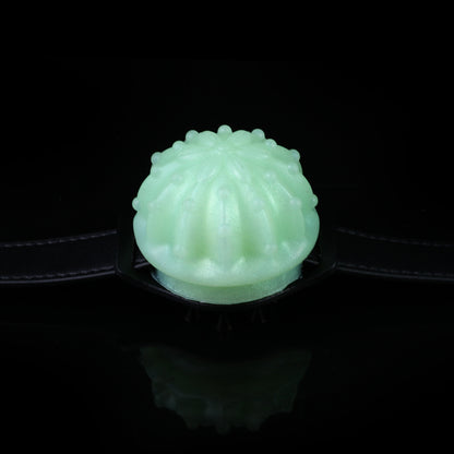 Cactus Glow Spike Chest Harness — Body-Safe BDSM Toys with Luminous Silicone Orbs & Leather Strap