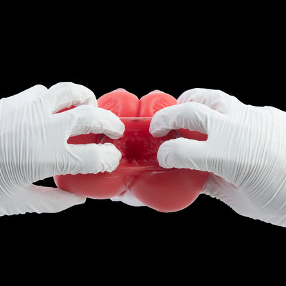 Crimson Succubus Platinum Silicone Pocket Pussy – Erotic Demoness Torso Stroker for Intense Solo Sessions & Fantasy Play