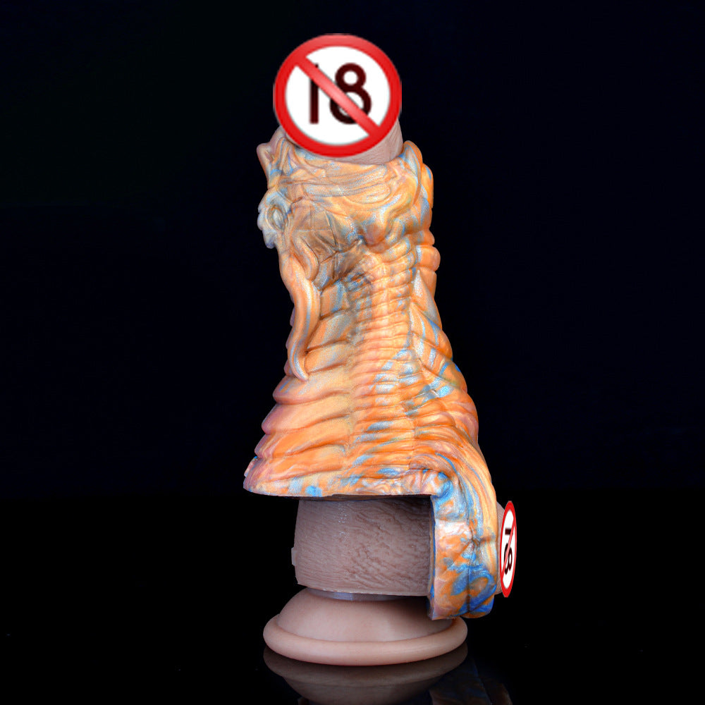 Domlust Dragon Monsterdildo Cock Sleeve Penis Enlarger Sex Toy for Men