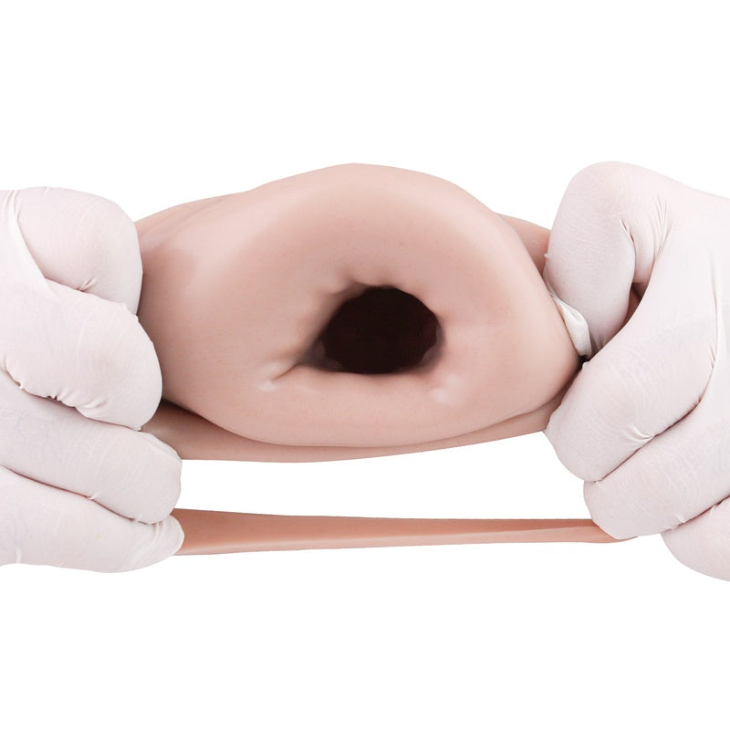 Gaine pénienne réaliste Honey Bronze : manchon de circonférence en silicone liquide avec anneau de tension intégré