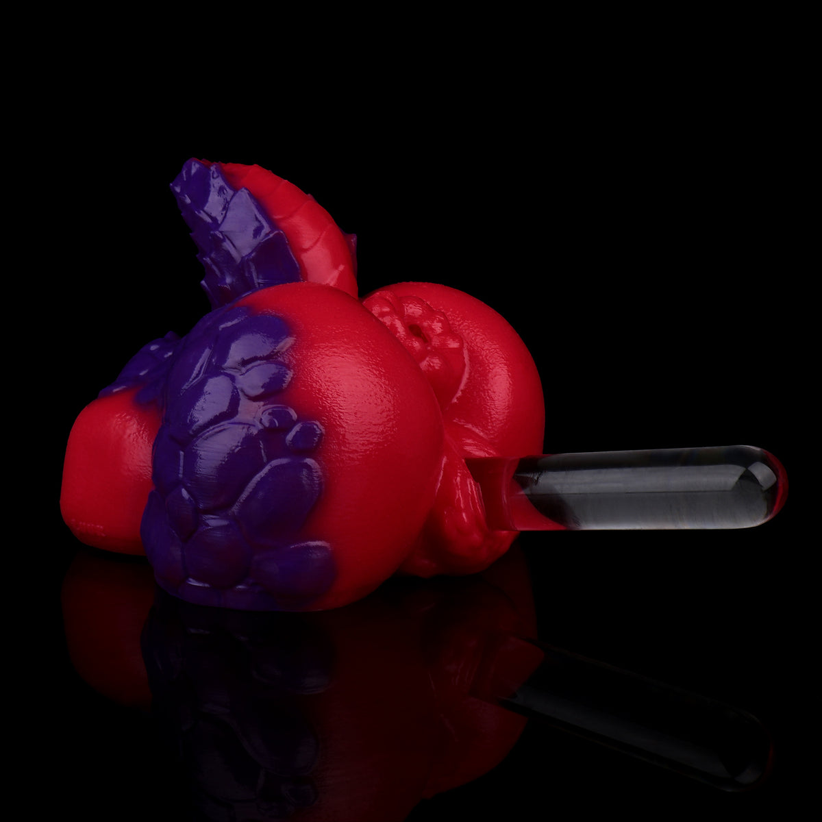 Dragon Lass Pocket Pussy | Fantasy Dual-Channel Butt Masturbator with Dragon Scale Texture — Platinum Silicone