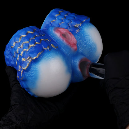 Mythical Aqua Dragon Sex Dolls – Dual-Entry Fantasy Silicone Butt for Cosplay