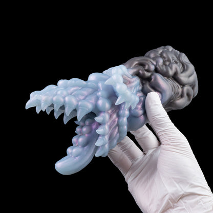Abyss Mouth Pocket Pussy — Alien Creature Silicone Stroker with Bubble-Lipped Jaw, Beaded Tongue & Spiral Spiked Body