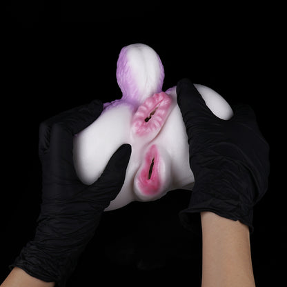 Enchanting Purple Wolf Booty Sex Dolls – Dual-Channel Silicone Fantasy Toy for Cosplay & Solo Play