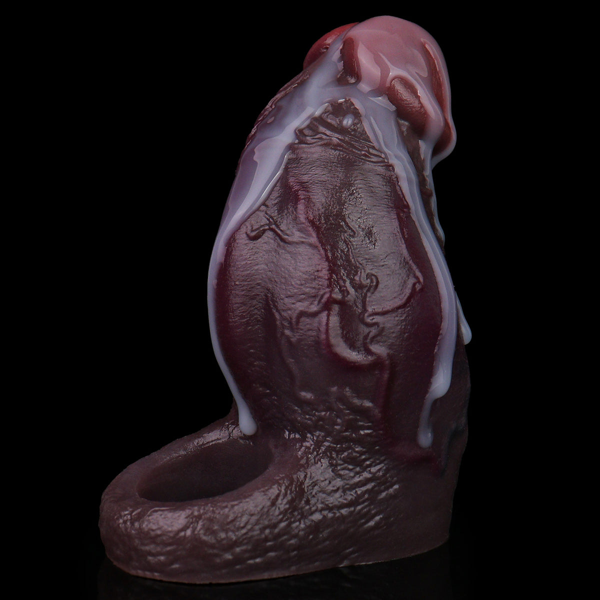 Midnight Onyx Cock Sleeve: Matte Black Girth Enhancer with Built-In Constriction Ring