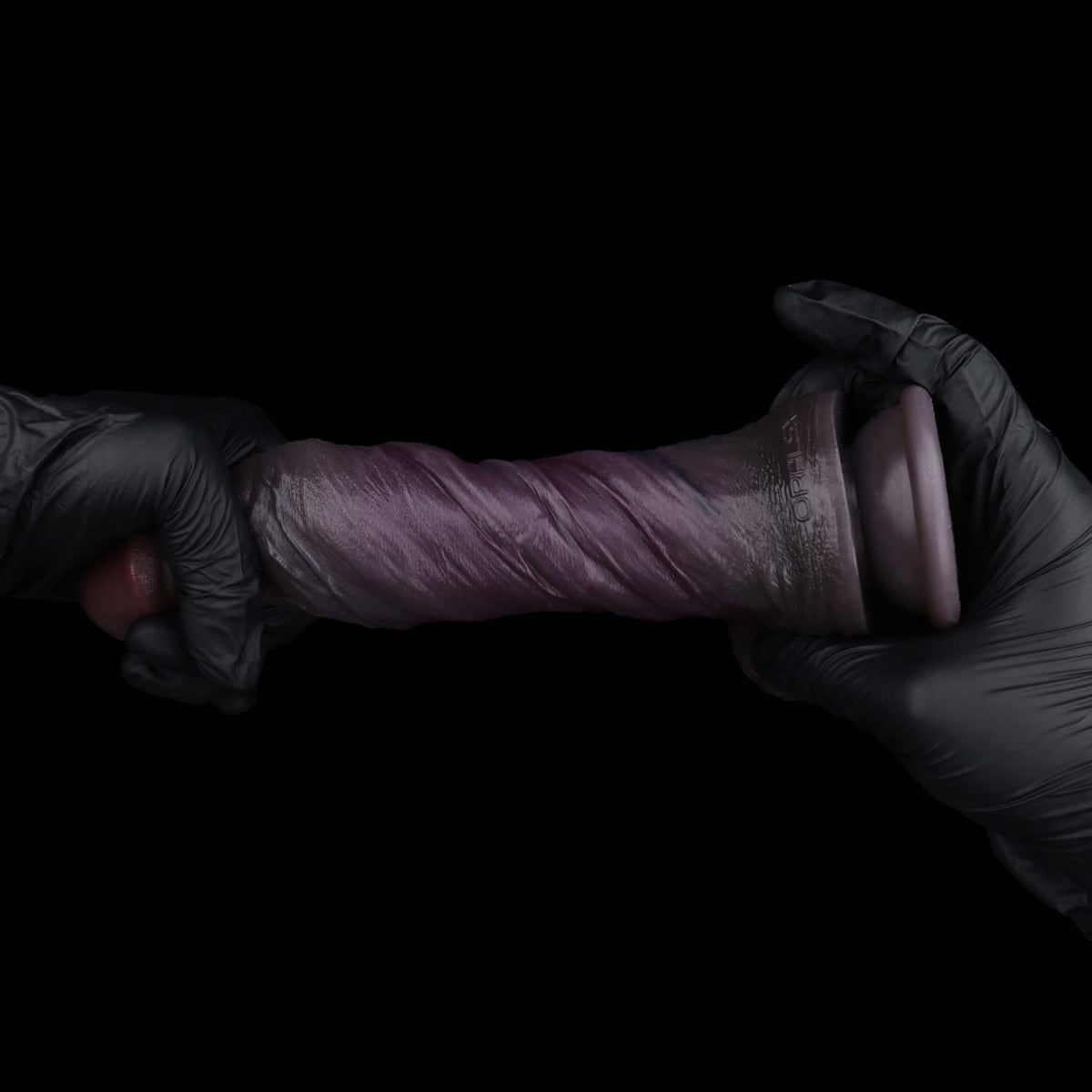 Realistic Black Dildo | Platinum Silicone Suction Cup Dildo with Skin Texture & Balls — Deep Brown Lifelike Cock for Solo, Couples & Hands-Free Play
