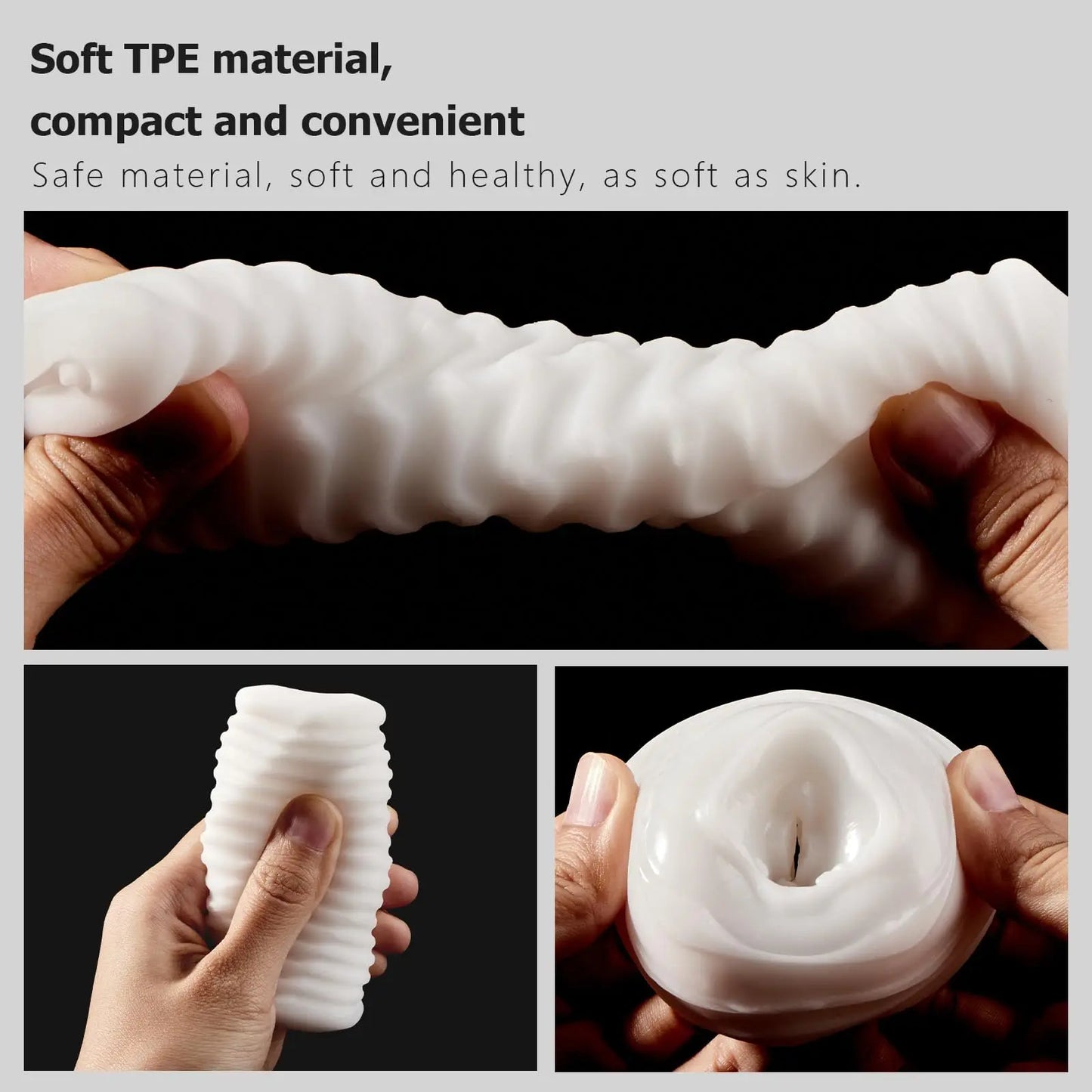 Squeezing Pocket Pussy Male Masturbator - Thread Vagina Penis Massage Sex Toy for Men