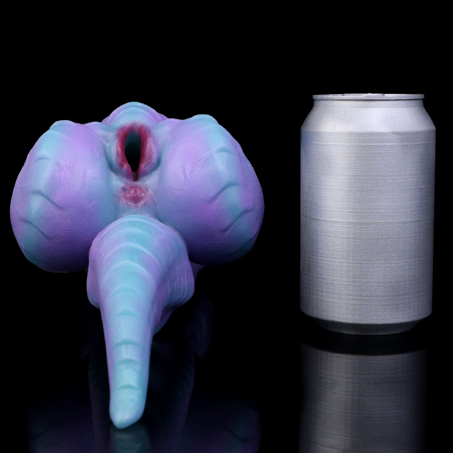 Dragon Torso Sex Dolls — Platinum Silicone Fantasy Dragon Body with Scale Texture, Spiked Tail & Dark Red Accent