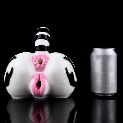 Wild White Tiger Sex Dolls – Dual-Channel Striped Booty Masturbator with Posable Tail