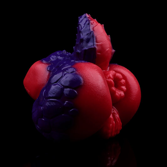 Dragon Lass Pocket Pussy | Fantasy Dual-Channel Butt Masturbator with Dragon Scale Texture — Platinum Silicone