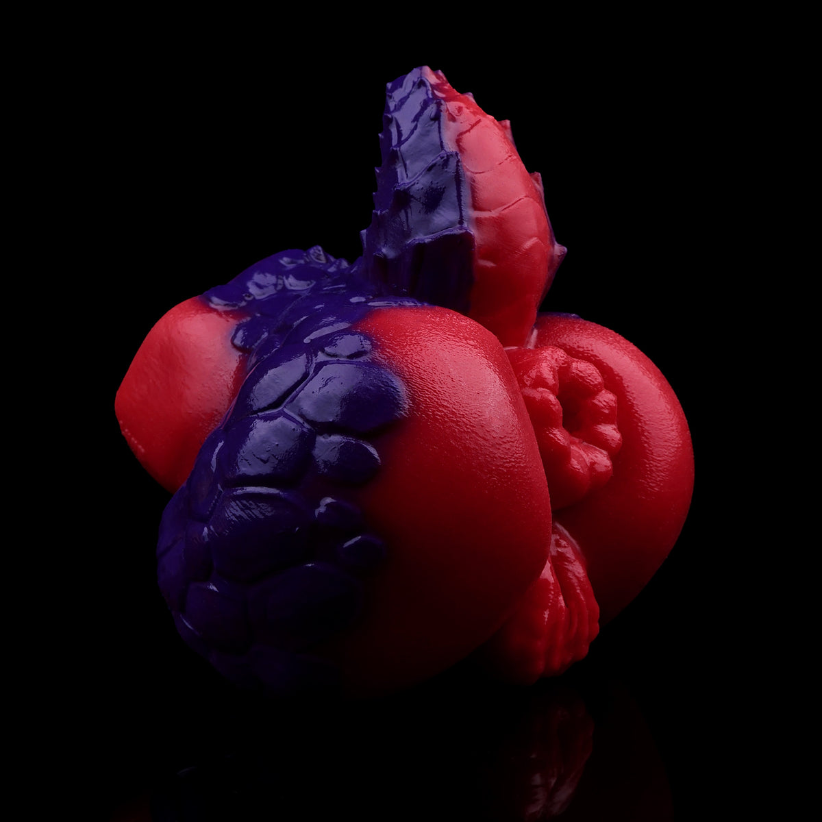 Dragon Lass Pocket Pussy | Fantasy Dual-Channel Butt Masturbator with Dragon Scale Texture — Platinum Silicone