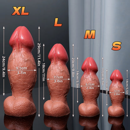 Godemiché en silicone réaliste en forme de poing – Phallus géant à ventouse pour une dilatation vaginale extrême