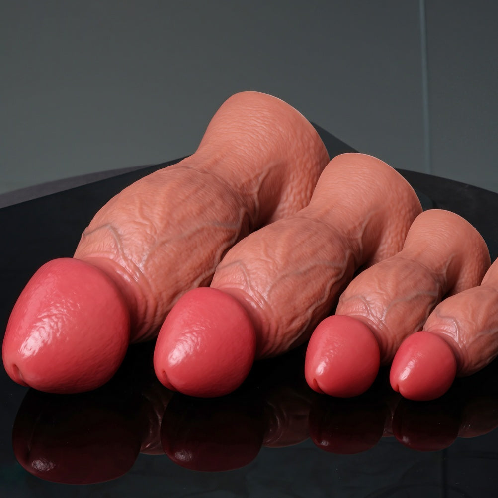 Godemiché en silicone réaliste en forme de poing – Phallus géant à ventouse pour une dilatation vaginale extrême