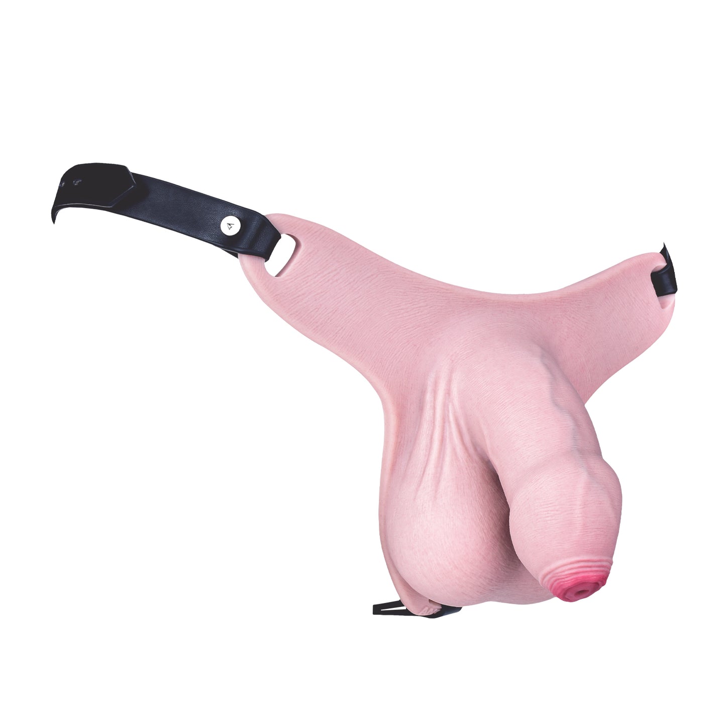 Realistic Penis Chastity Pants with Urethral Opening — BDSM Male Chastity Cage for Long-Term Wear