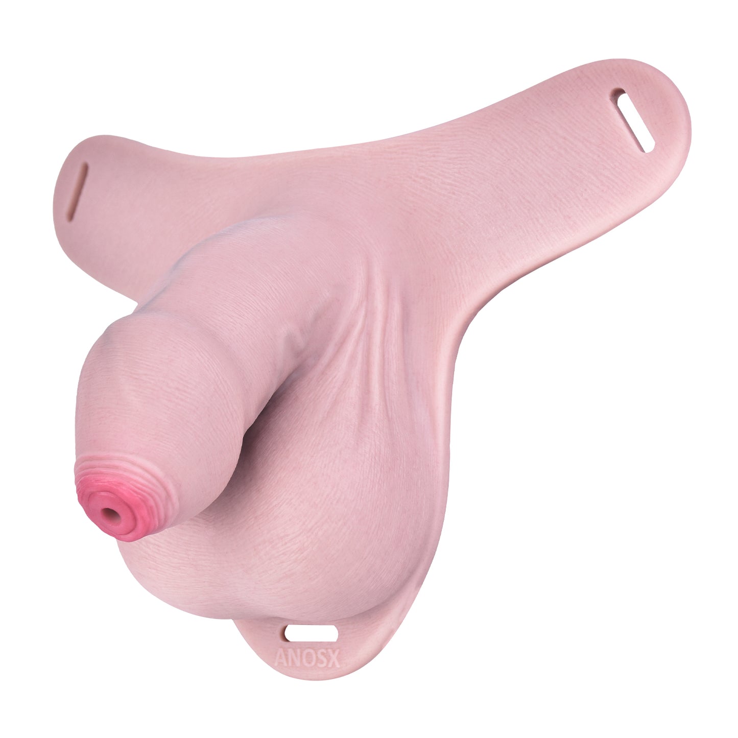 Realistic Penis Chastity Pants with Urethral Opening — BDSM Male Chastity Cage for Long-Term Wear