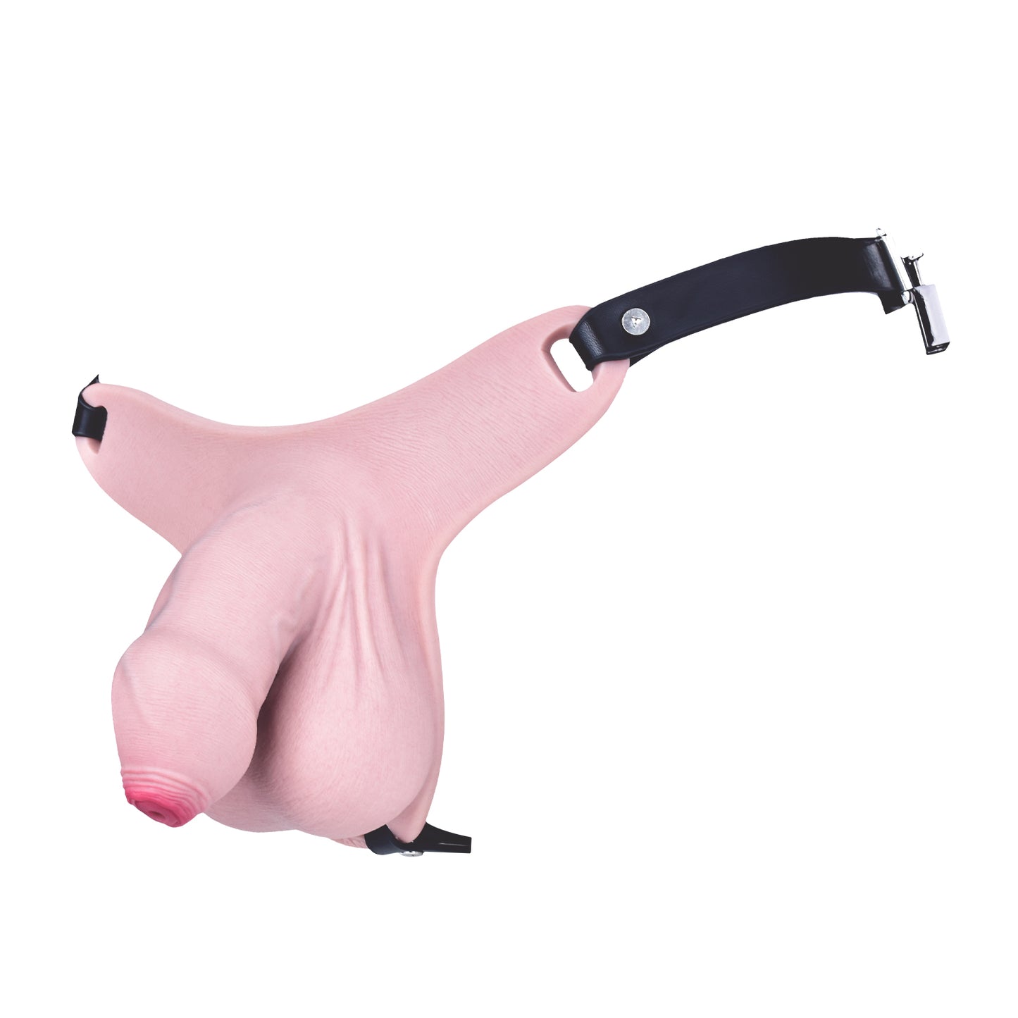 Realistic Penis Chastity Pants with Urethral Opening — BDSM Male Chastity Cage for Long-Term Wear