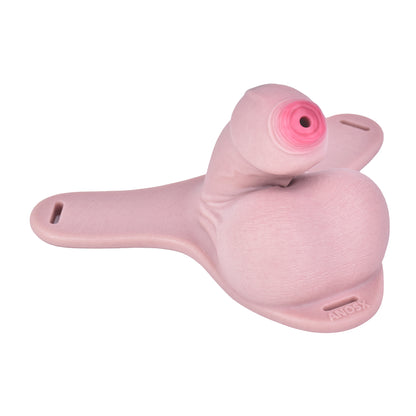 Realistic Penis Chastity Pants with Urethral Opening — BDSM Male Chastity Cage for Long-Term Wear