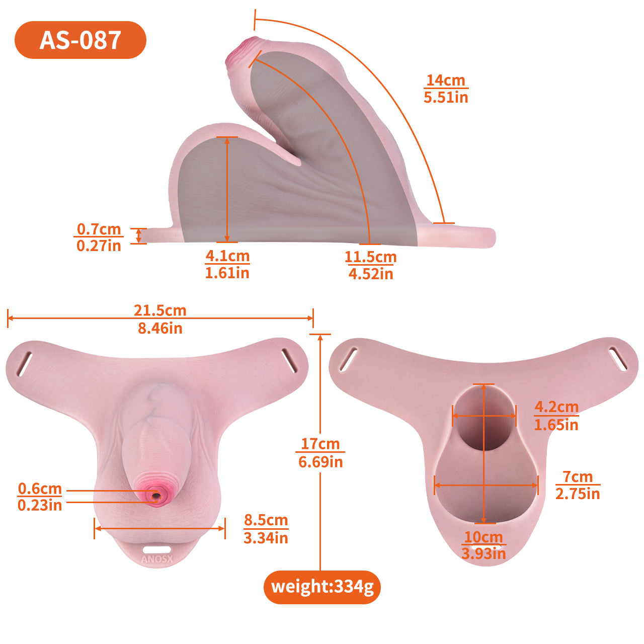 Realistic Penis Chastity Pants with Urethral Opening — BDSM Male Chastity Cage for Long-Term Wear
