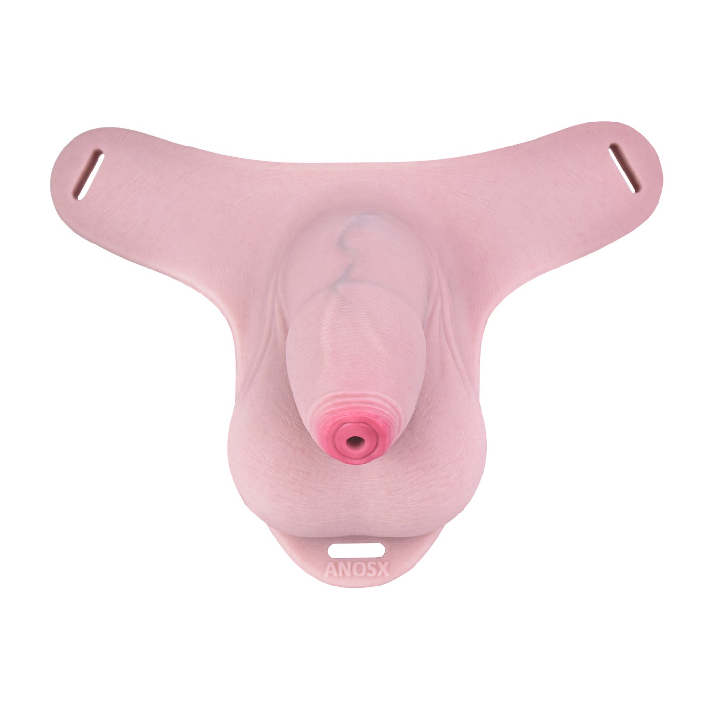 Realistic Penis Chastity Pants with Urethral Opening — BDSM Male Chastity Cage for Long-Term Wear