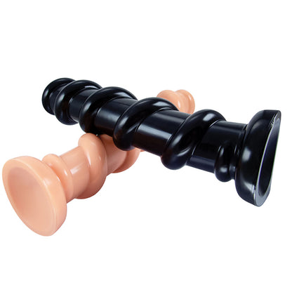 13 inch Long Knotted Dildo - Huge Anal Dildo Female Sex Toys Suction Cup Hands Free Play