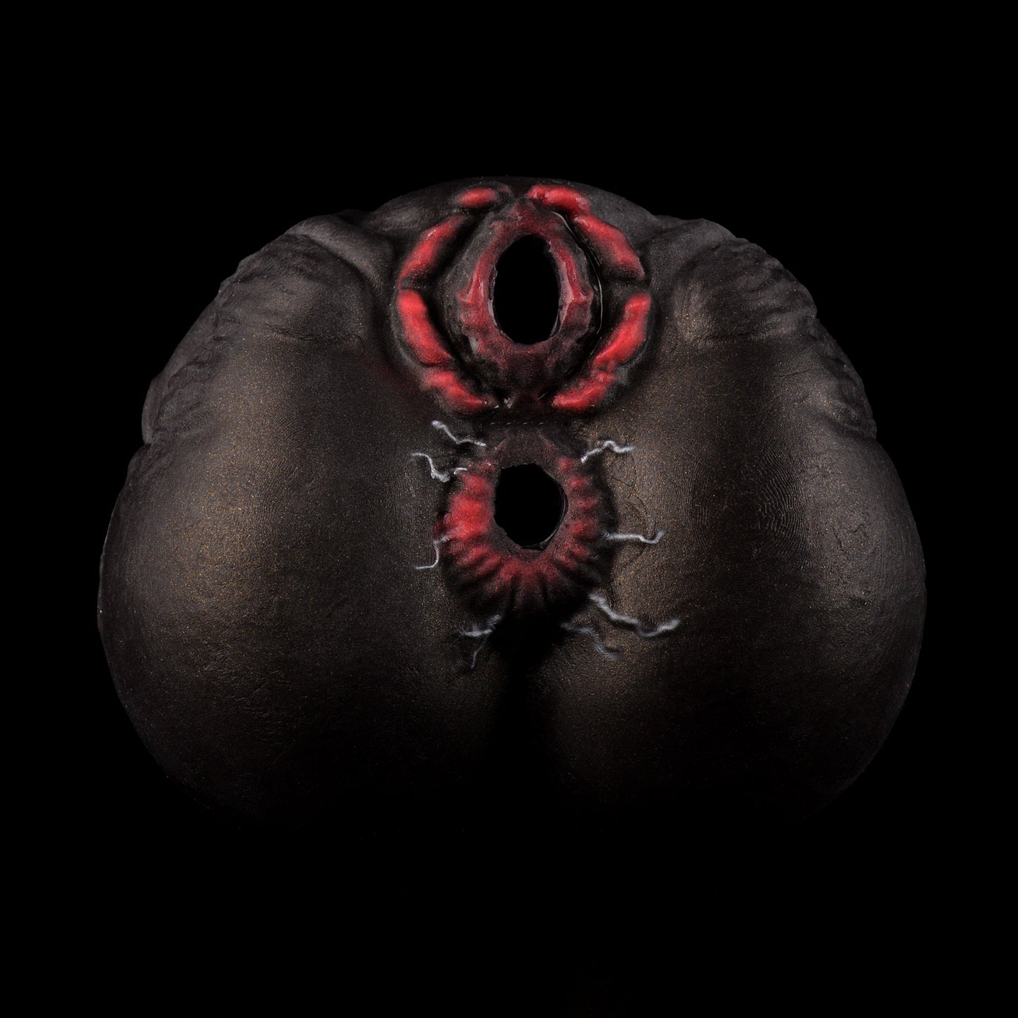 Alien Torso Fantasy Pocket Pussy – Venom Symbiote Dual-Channel Silicone Masturbator for Male Sex Toys