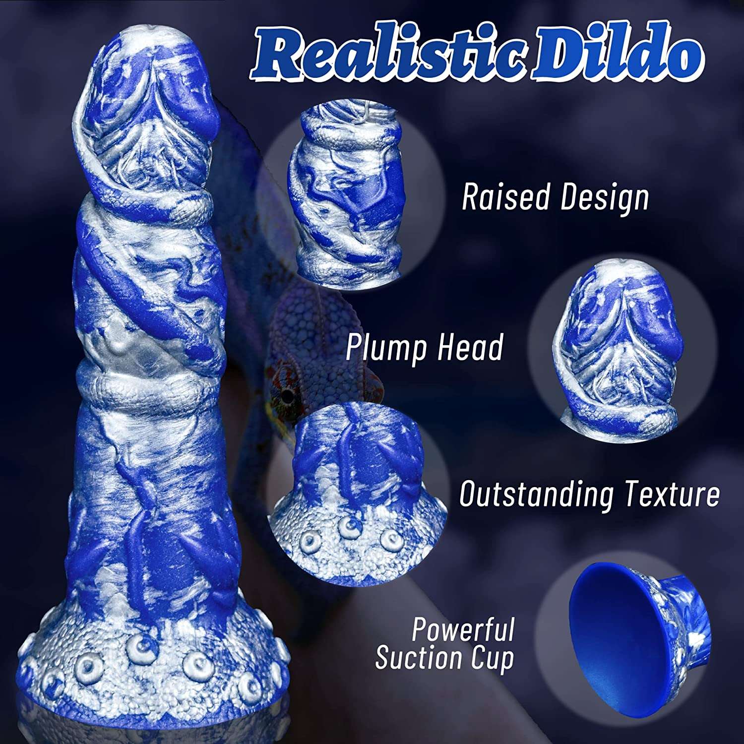 Oceanic Dreams Exotic Dildos - Domlust 8.1'' Huge Monster Anal Dildo Premium Silicone