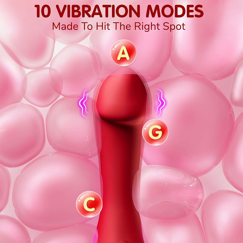 Großer Zungen-Klitorisstimulator, Analdildo, Rosenspielzeug – Doppelter Klitorisvibrator, G-Punkt, Prostatamassagegerät