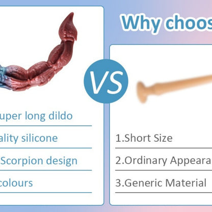 Tentacle Butt Plug Fantasy Scorpion Tail Hook Dildo – Silicone Vaginal & Anal Expansion Masturbation Toys