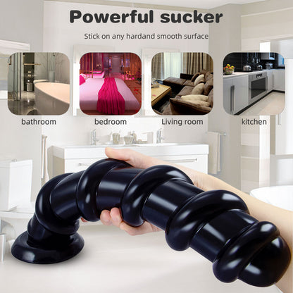 13 inch Long Knotted Dildo - Huge Anal Dildo Female Sex Toys Suction Cup Hands Free Play