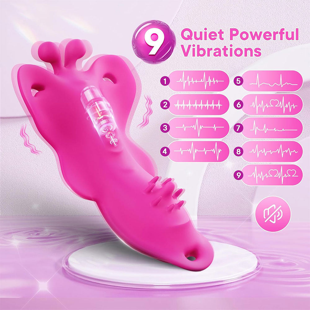 APP Controlled Vibrating Panty Sex Toys for Women - Butterfly Strapless Strapon Clit Vibrator