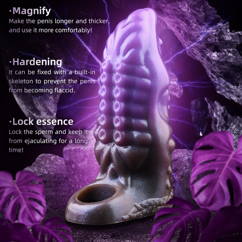 Abyssal Tentacle Fantasy Penis Sleeve – Cock Extender with Dragon Totem Detailing