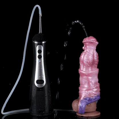 Abyssal Crown Cock Sleeve | Fantasy Squirting Penis Sleeve with Scallop Tip & Cock Ring — Platinum Silicone