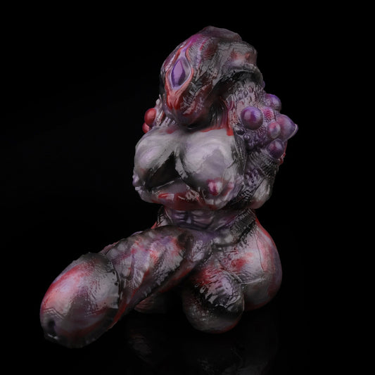 Void Swarm Alien Pussy & Anal Dildo – Deep Purple Dark Fantasy Tentacle Toy for Couples & Solo Play