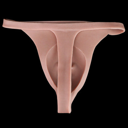 Anatomical Silikon Pussy Panties with Catheter – Liquid Platinum Silicone Transgender Urination Gaff