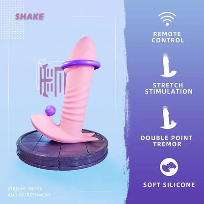 Domlust Thrusting Dildo Remote Control Panty Vibrator- 2cm Extension Distance for Extreme Sexual Enjoyment